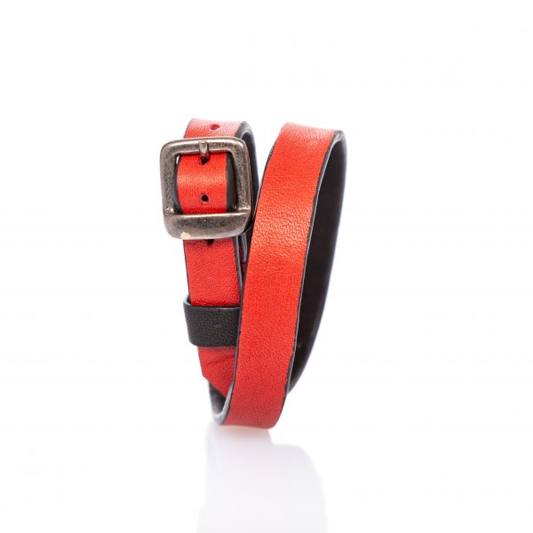 Bracciale in pelle nero - PARTY/MONSTR