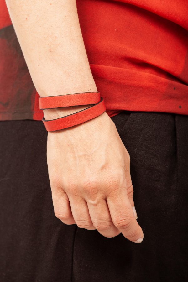 Bracciale in pelle nero - PARTY/MONSTR