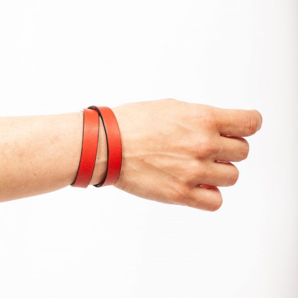 Bracciale in pelle nero - PARTY/MONSTR