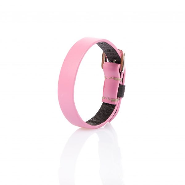 Bracciale in pelle rosa - PARTYMONSTR