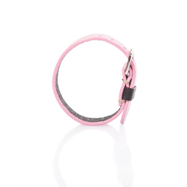 Pulsera de cuero rosa - PARTYMONSTR