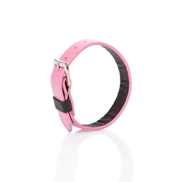Bracciale in pelle rosa - PARTYMONSTR