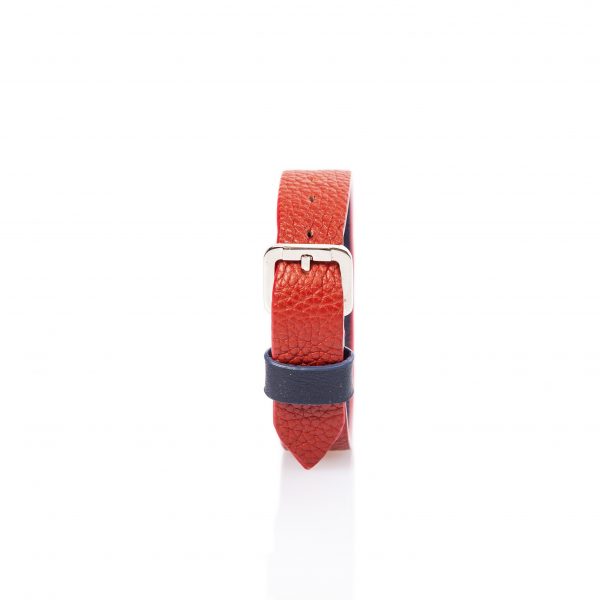 Bracciale in pelle rosso - PARTYMONSTR