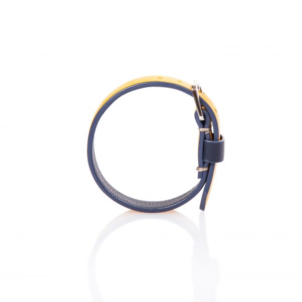 Bracciale in pelle gialla - PARTYMONSTR