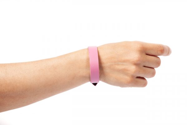 Pink leather bracelet - PARTYMONSTR