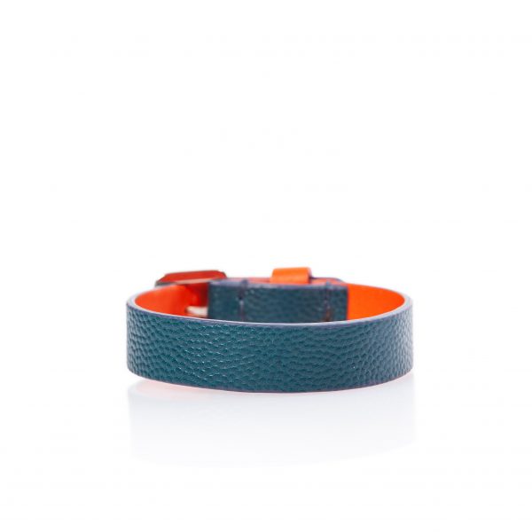 Blue leather bracelet - PARTYMONSTR