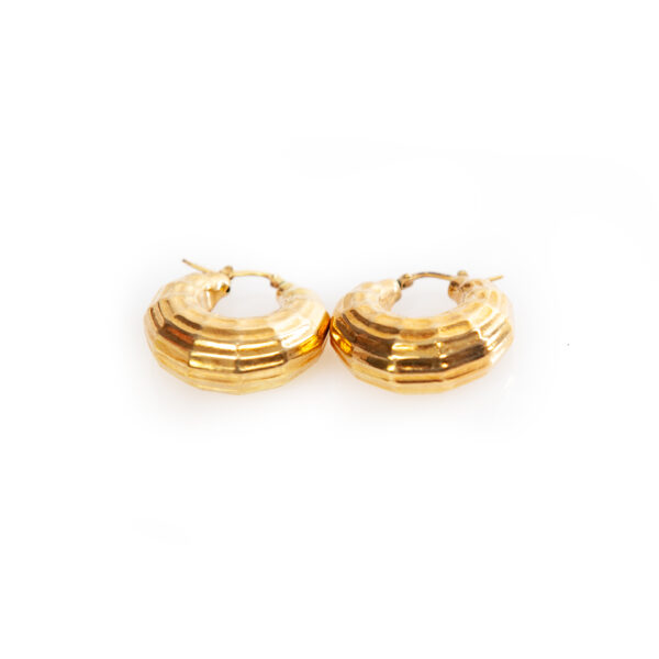 Boucles d'oreilles bandeau dégradé en argent 925 - PARTY/MONSTR