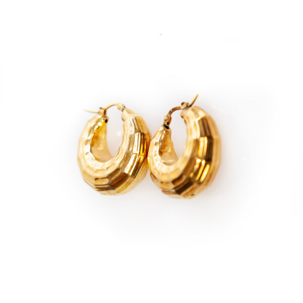 Boucles d'oreilles bandeau dégradé en argent 925 - PARTY/MONSTR