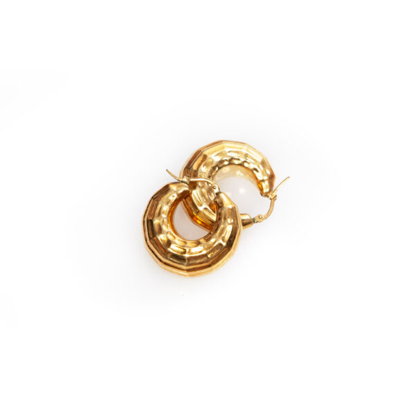 Boucles d'oreilles bandeau dégradé en argent 925 - PARTY/MONSTR