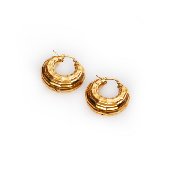 Boucles d'oreilles bandeau dégradé en argent 925 - PARTY/MONSTR