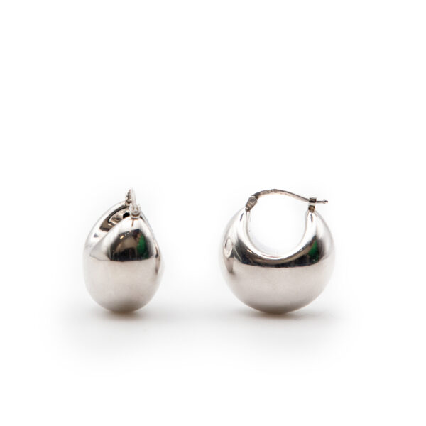 Orecchini a cerchio bombato in argento 925 - PARTY/MONSTR