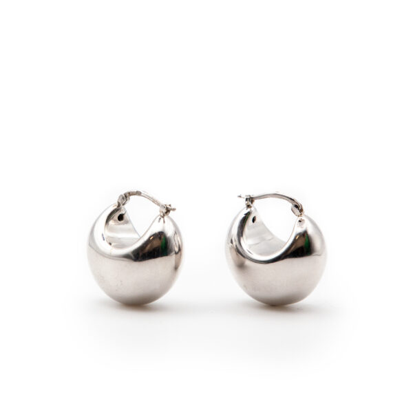 Orecchini a cerchio bombato in argento 925 - PARTY/MONSTR