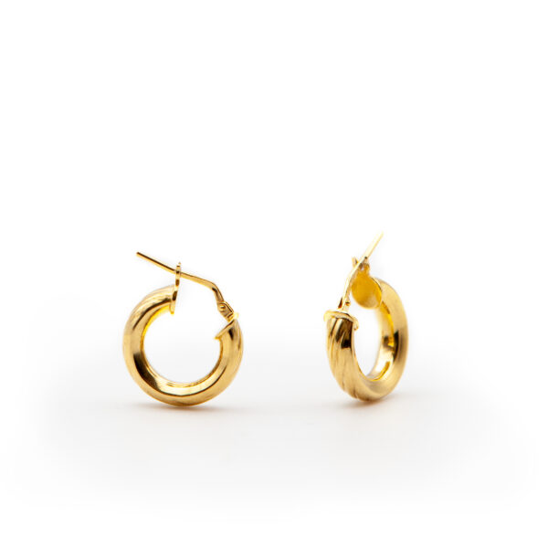 Orecchini a cerchio torchon in argento 925 - PARTY/MONSTR