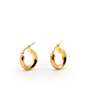Orecchini a cerchio torchon in argento 925 - PARTY/MONSTR